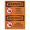Signmission OSHA Sign, Buried Cable Call Before Digging Bilingual, 24in X 18in Alum, 18" W, 24" L, Landscape OS-WS-A-1824-L-12512 - alternate 1